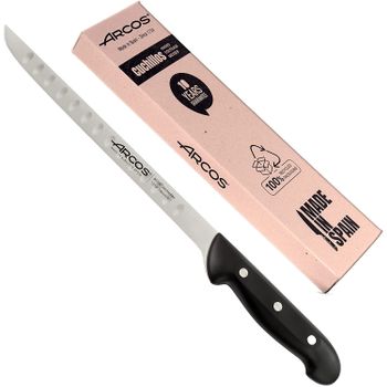 Arcos Jamonero Alveolos | Cuchillo Jamonero Arcos | Cuchillos Cocina Profesional | Cuchillo Jamonero Alveolos Arcos | Cuchillos Arcos Profesional| Acero Inoxidable Nitrum 240 Mm