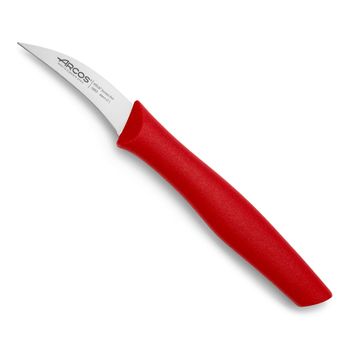 Cuchillo Mondador Acero Inoxidable Arcos Nova 60 Mm Color Rojo