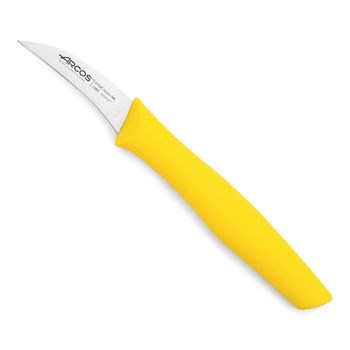 Cuchillo Mondador Acero Inoxidable Arcos Nova 60 Mm Color Amarillo