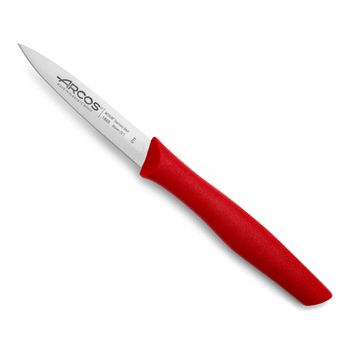Cuchillo Mondador Acero Inoxidable Arcos Nova 85 Mm Color Rojo