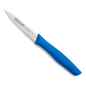 Cuchillo Mondador Acero Inoxidable Arcos Nova 85 Mm Color Azul