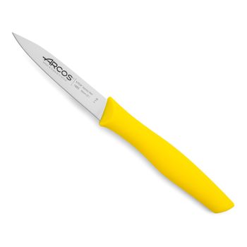Cuchillo Mondador Acero Inoxidable Arcos Nova 85 Mm Color Amarillo