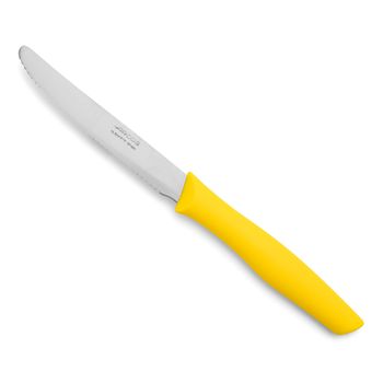 Cuchillo De Mesa Acero Inoxidable Arcos Nova 110 Mm Color Amarillo