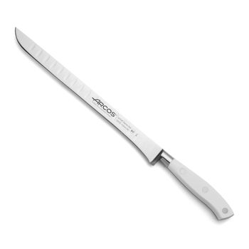 Cuchillo Jamonero Acero Inoxidable Arcos Riviera Blanc 250 Mm Blanco