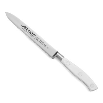 Cuchillo Tomatero Acero Inoxidable Arcos Riviera Blanc 130 Mm Blanco