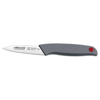 Cuchillo Mondador Acero Inoxidable Arcos Colour Prof 80 Mm Color Gris