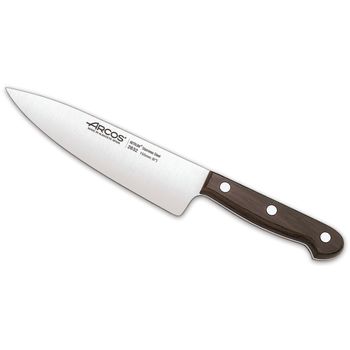 Cuchillo Chef Acero Inoxidable Arcos Atlantico 155 Mm Color Marrón