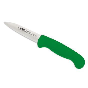 Cuchillo Mondador Acero Inoxidable Arcos 2900 80 Mm Color Verde