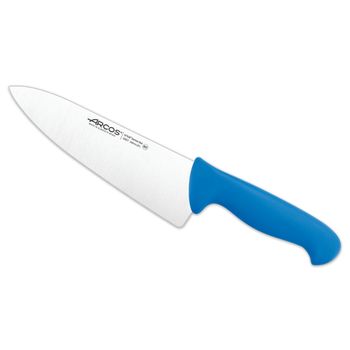 Cuchillo Chef Acero Inoxidable Arcos 2900 200 Mm Color Azul