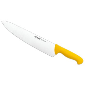 Cuchillo Chef Acero Inoxidable Arcos 2900 300 Mm Color Amarillo