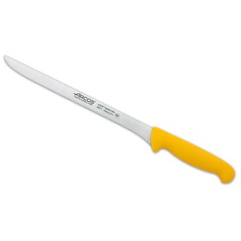 Cuchillo Jamonero Acero Inoxidable Arcos 2900 240 Mm Color Amarillo