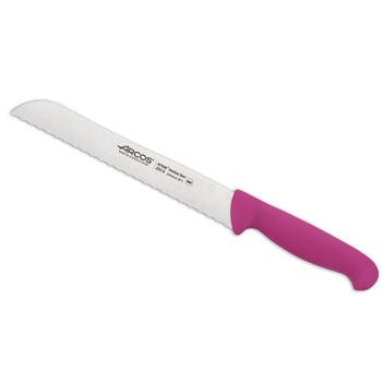 Cuchillo Panero Acero Inoxidable Arcos 2900 200 Mm Color Fucsia