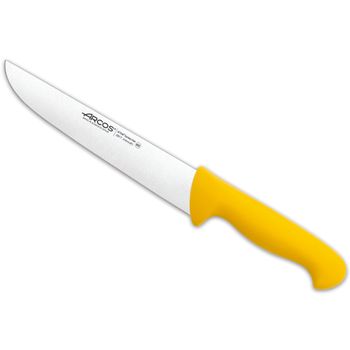 Cuchillo Carnicero Acero Inoxidable Arcos 2900 210 Mm Color Amarillo