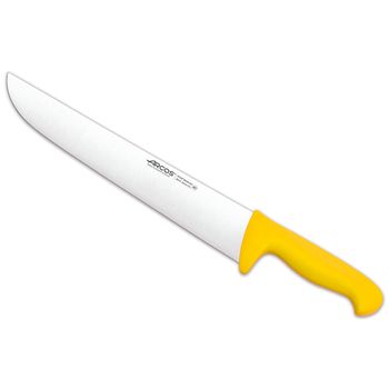 Cuchillo Carnicero Acero Inoxidable Arcos 2900 300 Mm Color Amarillo