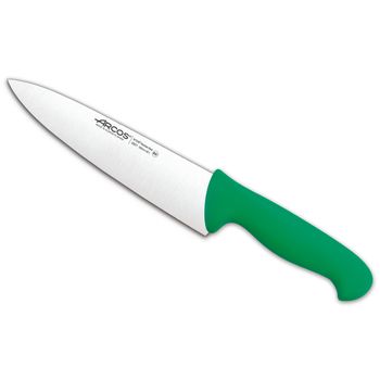 Cuchillo Chef Acero Inoxidable Arcos 2900 200 Mm Color Verde