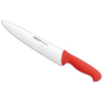 Cuchillo Chef Acero Inoxidable Arcos 2900 250 Mm Color Rojo