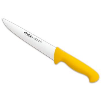 Cuchillo Carnicero Acero Inoxidable Arcos 2900 200 Mm Color Amarillo