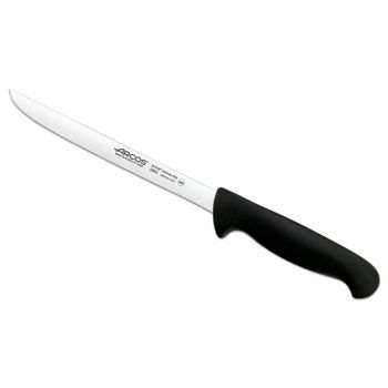 Cuchillo Fileteador Acero Inoxidable Arcos 2900 200 Mm Color Negro