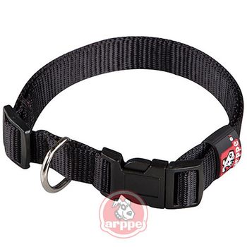 Collar Perro Regulable Nylon Negro 40-67 Cm - Arppe - 2240016009