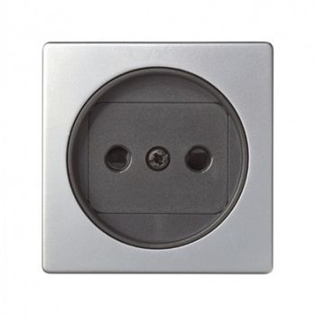 Tapa base de enchufe 2P ALUMINIO Simon 73 Loft 73040-63