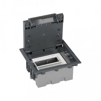 Caja Suelo 70mm 2 Módulos Gris Simon 52050002-035