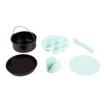 Cecotec Accesorios Freidora sin Aceite Cecofry Silicone Pack Accessories.  Freidoras de Aire de 5-6,5 L, Incluye Molde, Separador de Comida, Guantes,  Brocha, Pinzas y Botella Dispensadora de Aceite : : Hogar y