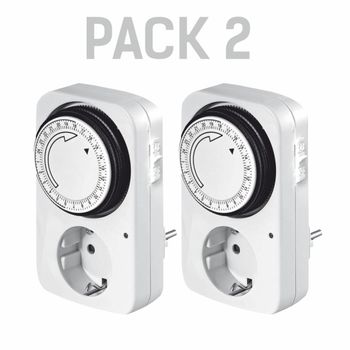 Pack X2 Programador Analógico Silver Electronics De 24 Horas