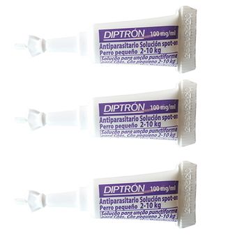 Pack 3  Pipetas Antiparasitarias Diptron Para Perros 10-20 Kg Anti Pulgas Y Garrapatas