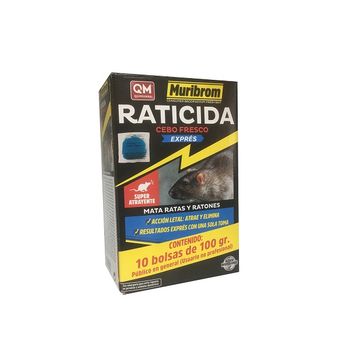 Raticida En Bloque Muribrom Qm 200g Veneno Ratones, Ratas Y Roedores con  Ofertas en Carrefour