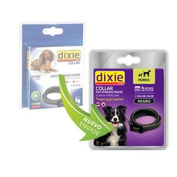 Collar Dixie Para Perros Anti Pulgas Y Garrapatas (58 Cm) Negro