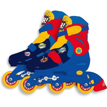 Patines de 3 Ruedas Niños Skids Control Talla 27-30 Azul