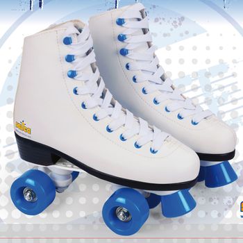 Patines Bota Roller 4 Ruedas, Blanco (6982)