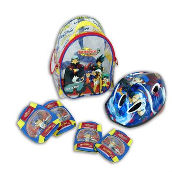 Mochila Casco Y Protecciones Beyblade (8765)