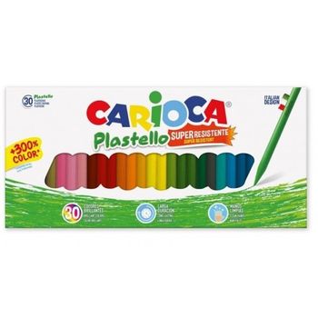 Carioca Plasticeras Resistentes Plastello Surtidos Estuche -30u-