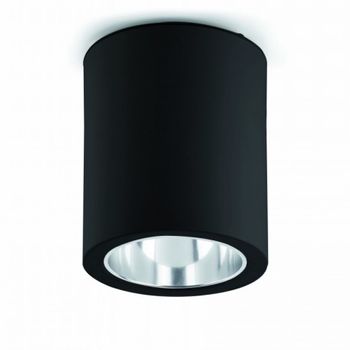 Foco Pote-1 Superficie Negro 1l E27 60w Faro 63125