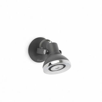 Ring-1 Aplique Gris Oscuro 1xgu10 8w Faro 40551