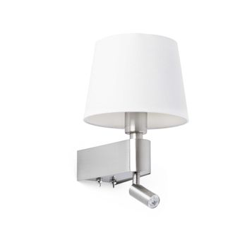 Room Aplique Blanco 1 X E27 20w + Led 3w 2700k