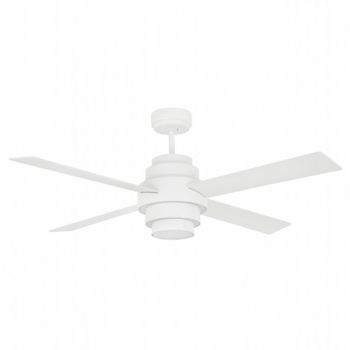 Ventilador De Techo Con Luz Disc Fan Ø132 Cms Blanco 4 Palas Led 35w Faro 33397