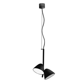 Flash Colgante Negro 2 X 10w Led