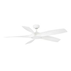 Ventilador De Techo Faro Cocos 137cm Blanco 5 Palas Led 20w