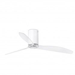 Ventilador De Techo Faro Mini Tube Fan 128cm Blanco Brillo 3 Palas