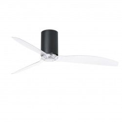 Ventilador De Techo Faro Mini Tube Fan 128cm Negro Mate 3 Palas