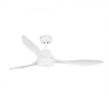 Ventilador De Techo Faro Polaris 132cm Blanco 3 Palas Led 18w