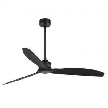 Ventilador De Techo Faro Just Fan 128cm Negro 3 Palas Negras