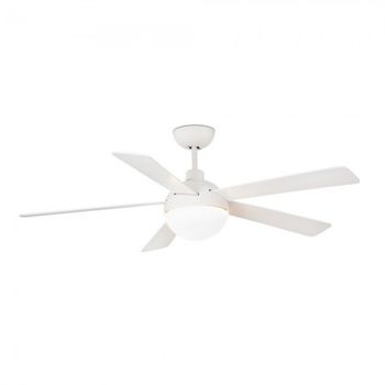 Ventilador De Techo Faro Izaro 132cm Blanco 5 Palas Led 15w