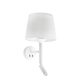 Savoy Aplique Blanco 1xe27 Lector Led 3w