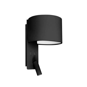 Fold Aplique Negro 1xe27 Con Lector Led 3w