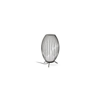 Lampara Portatil Jardin Faro Barcelona Cage 75608 Gris Oscuro