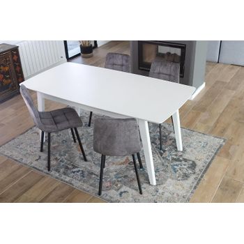 Pack 2 Sillas De Cocina Comedor Estilo Moderno Color Gris Metal Y  Poliuretano Ligeras 89x40x45 Cm con Ofertas en Carrefour