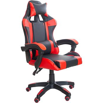 Silla Gaming Ergonómica, Giratorio 360º, Reposacabezas, Reposabrazos Y Cojín Lumbar